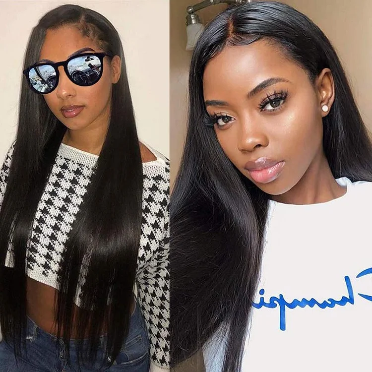 Brazilian Straight Lace Front Human Hair Wigs Lady Wig