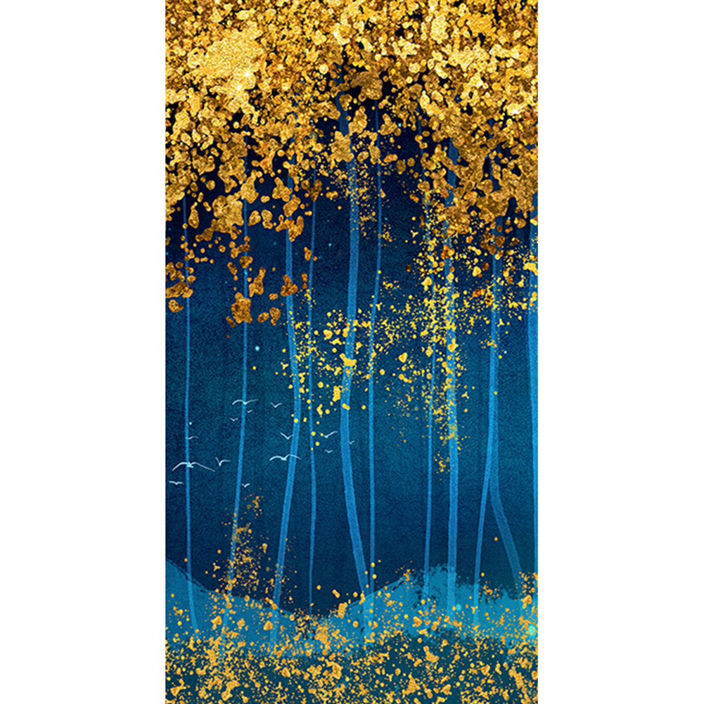 

45*85CM - Round Drill Diamond Painting - Woods, 501 Original
