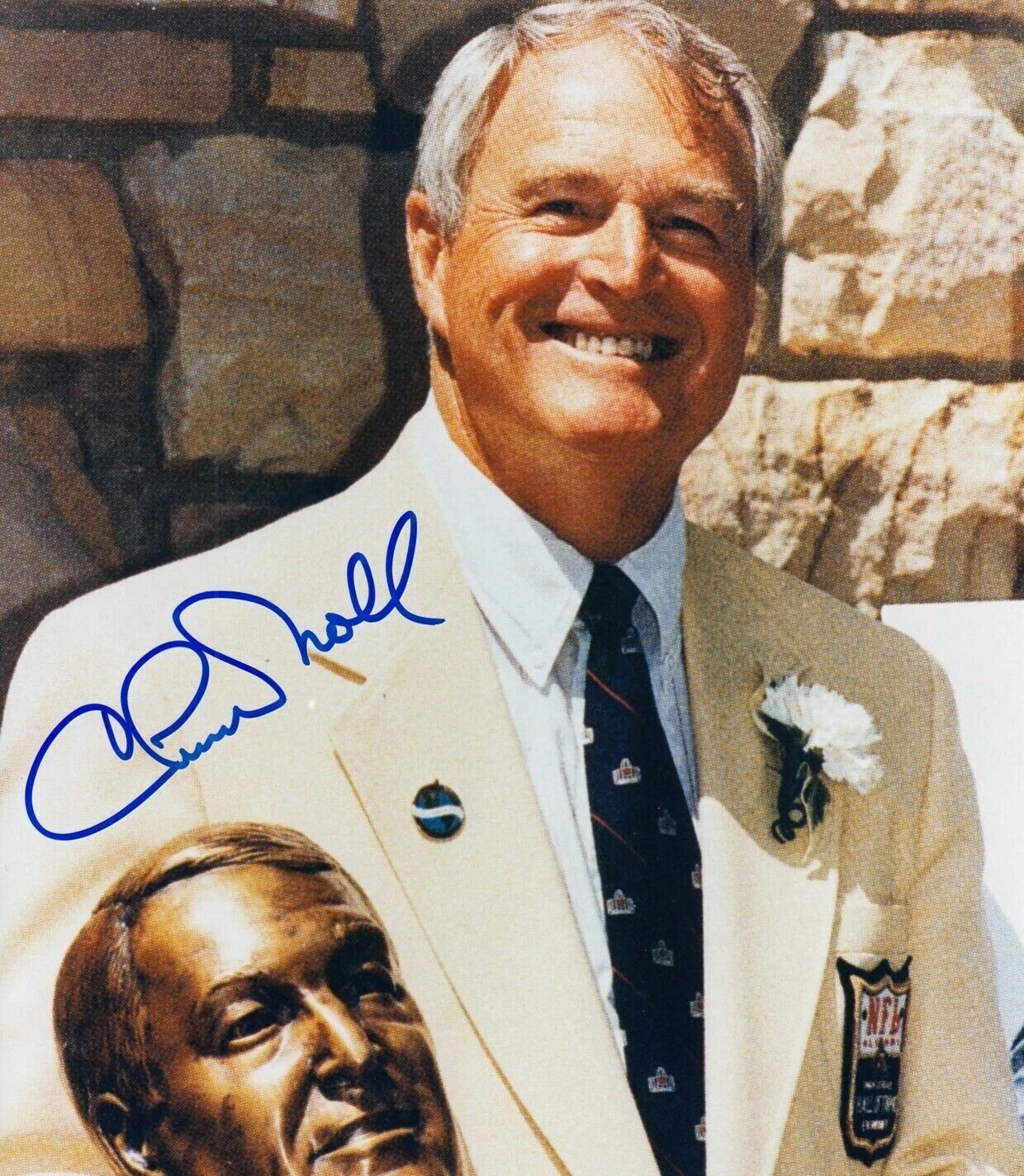 Chuck Noll Autographed Signed 8x10 Photo Poster painting ( HOF Steelers ) REPRINT