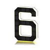 LED Illuminated Modern Address Sign Waterproof Personalized Solar Powered Address Number Dusk To Dawn Adhesive Or Screw Mount for Outside House Light Up Courtyard Hotel Bar