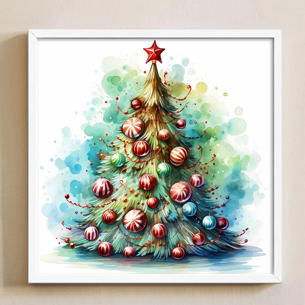 DIY Stamped Cross Stitch 11CT Full Embroidery 50*50cm - Christmas Tree