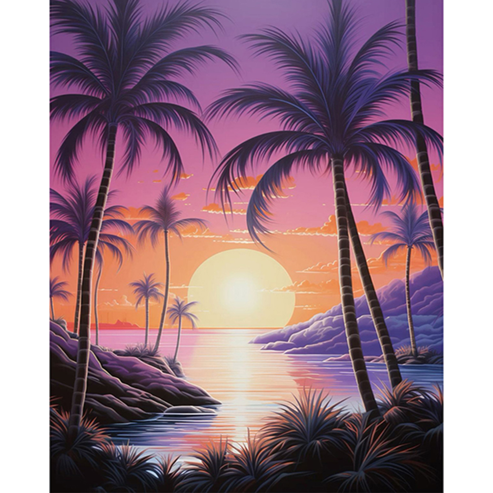 Seaside Love-Paint by Numbers-16"x20"/40x50cm