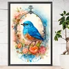 uk.everydayedeals (Limited Stock)Diamond Painting - Full Round - Bluebird on Flowers(40*60cm)