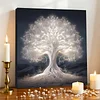 (Framed)Diamond Painting -DIY Round Drill Tree of Life with Frame(25x25cm)