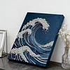 (30x40cm)DIY Pearl Painting Framed Wave Handmade Pearl Material Art Kit Living Room Decor