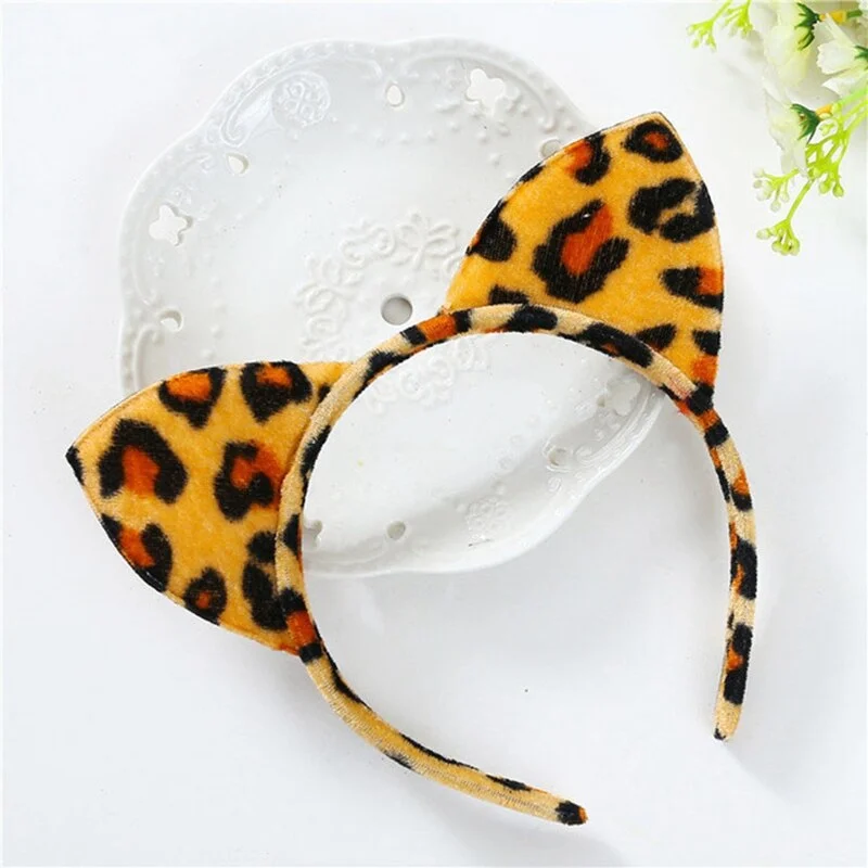 14 Colors Beautiful Masquerade Halloween Cat Ears Cosplay Cat Ear Anime Party Costume Bow Tie Bell Headwear Headband Anime