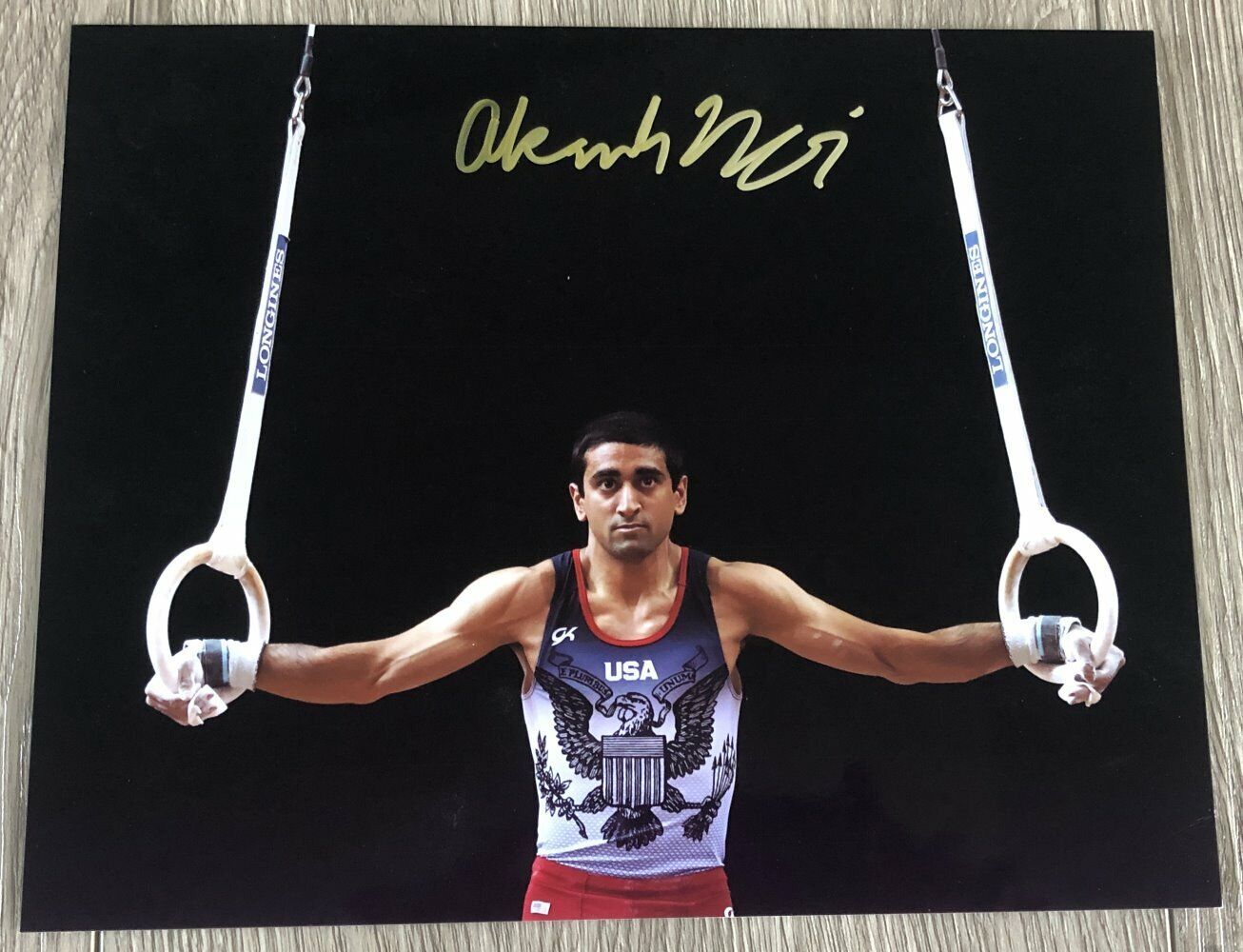 AKASH MODI USA MEN'S GYMNASTICS SIGNED AUTOGRAPH 8x10 Photo Poster painting A w/EXACT PROOF