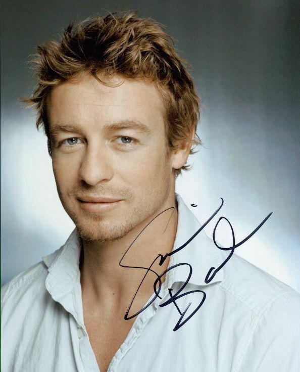 Simon Baker in-person signed 8x10 Photo Poster painting COA