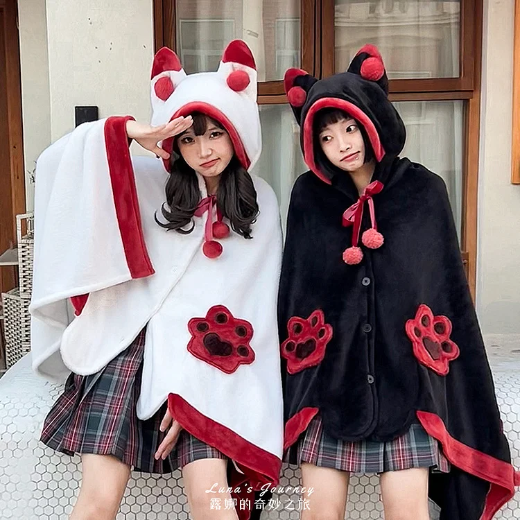 Cute Fox Cloak Sleepwear Pyjamas weebmemes