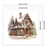 Christmas Cabin-18CT Counted Cross Stitch 35*35cm/13.78*13.78in