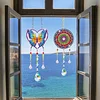 5Pcs DIY Diamond Painting Wind Chimes Crystal Window Suncatcher Craft Set Birthday Gifts Home Garden Decor