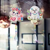 2pcs Flower Dog Diamond Painting Double-sided Crystal Window Suncatcher Craft Set Birthday Gifts Home Garden Decor Hanging Kit
