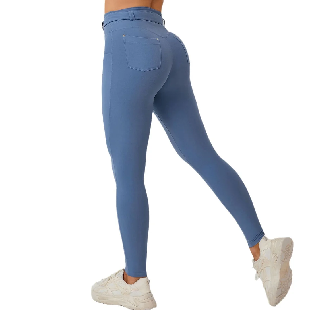 Toloer Toloer Fast Dry Tight Yoga Pants Can Adjust Waist Circumference Fitness Pants Wear Sports Belt Pants-Outfit Ideas