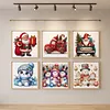 Christmas Full 11CT DIY Stamped Cross Stitch Kits for Adults 40x40cm tapestrymarket