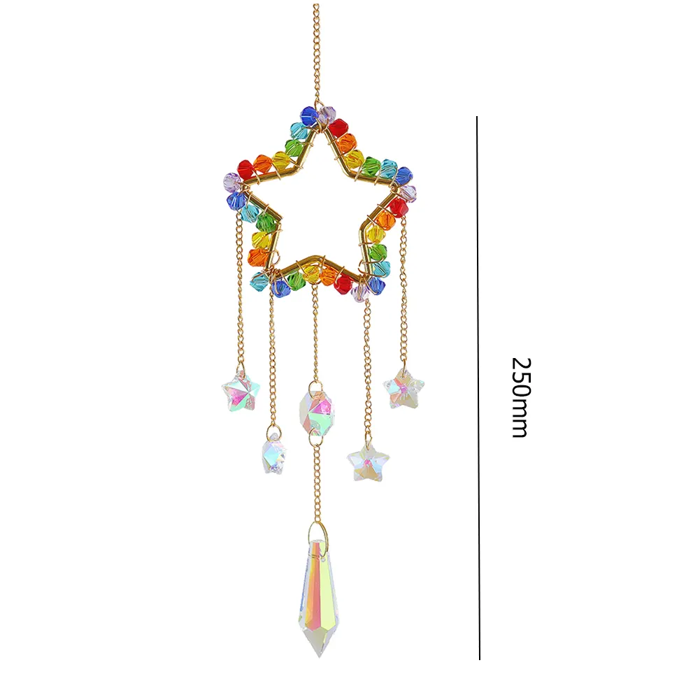 Colorful Beads Crystal Light Catching Jewelry Window Accessories for Living Room