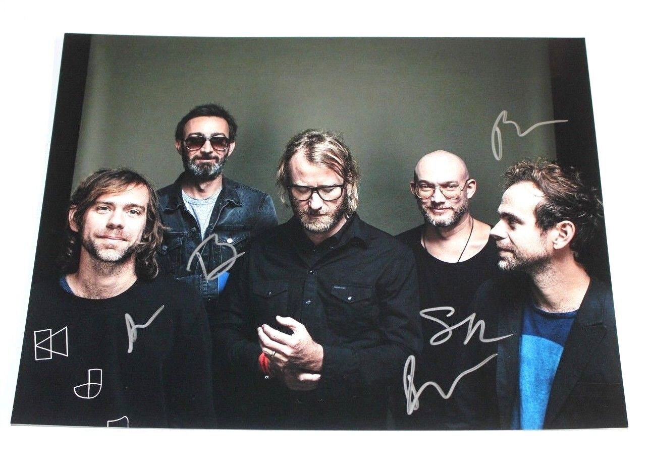 THE NATIONAL BAND SIGNED 11x14 GROUP Photo Poster painting W/COA MATT BERNINGER SLEEP WELL BEAST