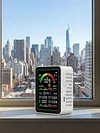 9 In 1 Multifunctional Air Quality Detector Carbon Dioxide Airs Tester Gas Detector LCD Screen Temperature/Humidity Tester Noise/CO2/TVOC/AQI/C6H6/HCHO/CO Detect