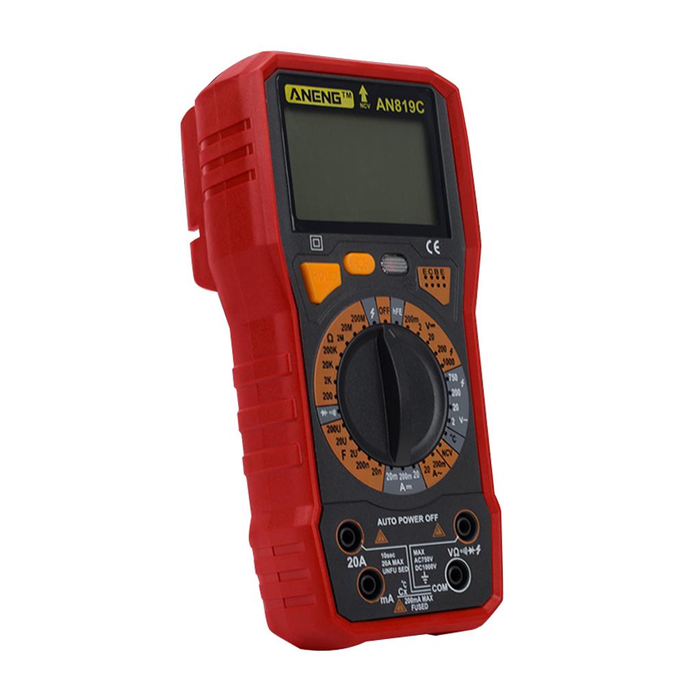 

AN819C Digital Multimeter Ammeter Voltmeter Resistance Temperature Tester, 501 Original