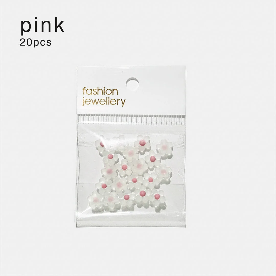 Beautizon Colorful Flowers Cute Love Nail Jewelry High Quality Nail Jewelry Manicure Accessories DIY Nail Art Decorations