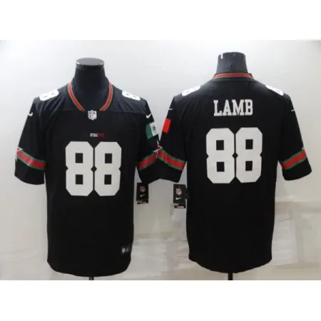 Women's Dallas Cowboys #88 CeeDee Lamb Black Mexico Stitched Jersey(Run Small)