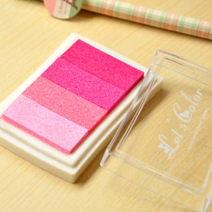 Colorfull Rainbow Multicolor Ink Pad Planner Journal Stamps Accessories Art Supplies Self Ink Stamp Inkpad School Stationery