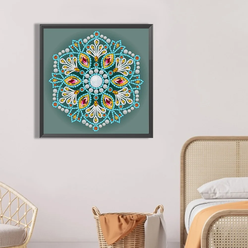 Diamond Painting - Partial Special Shaped Drill - Mandala(Canvas|30*30cm)