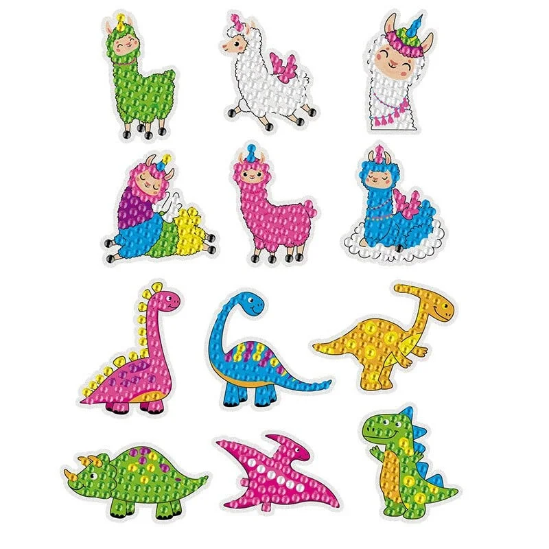 Last Day Promotion🔥- Diy Children's Free Stick Cartoon Painting