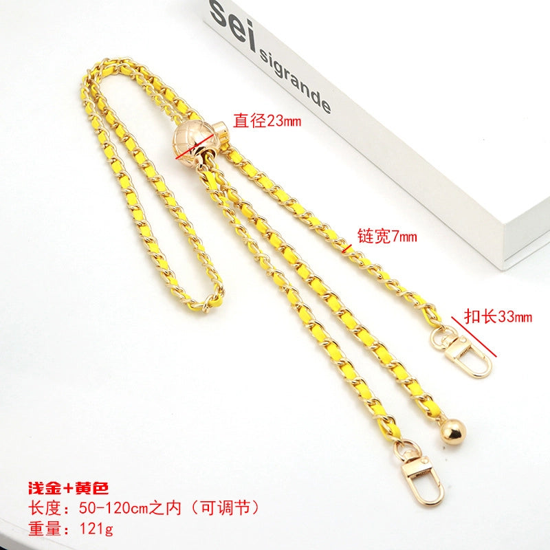 5 Pieces Alloy Solid Color Bag Chain Bag Straps