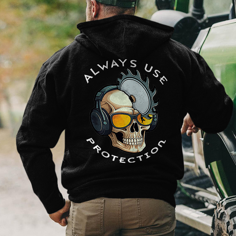 Always Use Protection Printed Men's Hoodie - Livereid