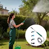 31 Inch Battery Powered Sprayer Wand Rechargeable Electric Sprayer Telescopic Wand with Hose 3 Mist Nozzles for Lawn and Garden