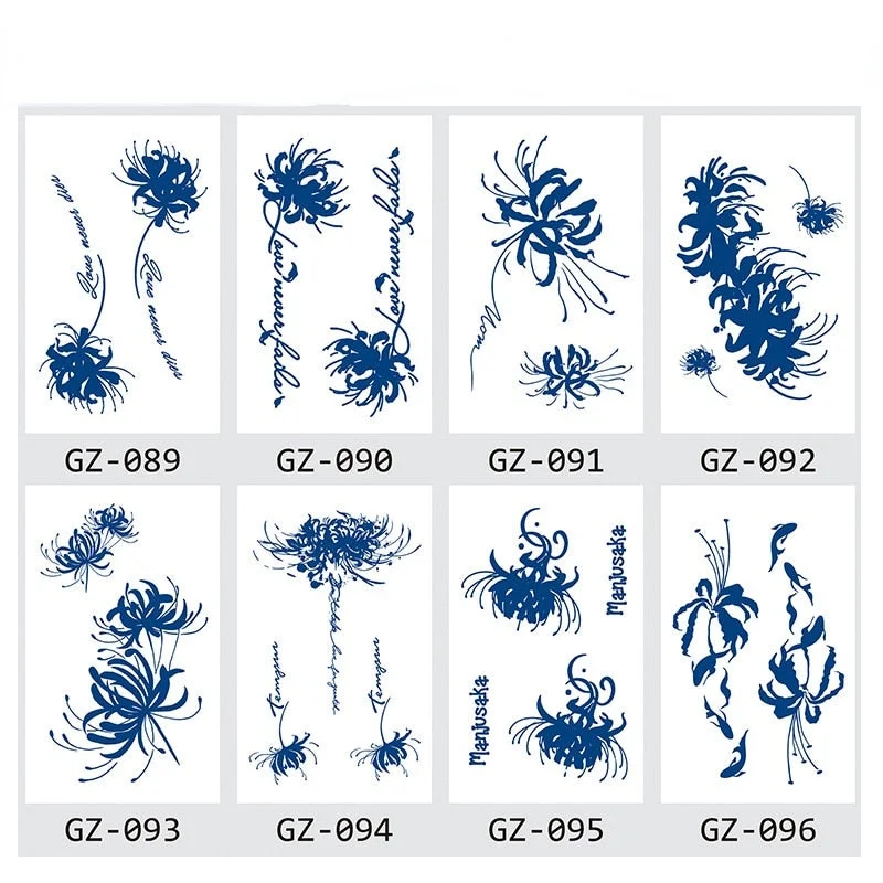 Net Red Herbal Juice Semi-permanent Waterproof Sweat-proof Tattoo Masking Scar Tattoo Sticker Herbal Juice Tattoo Sticker