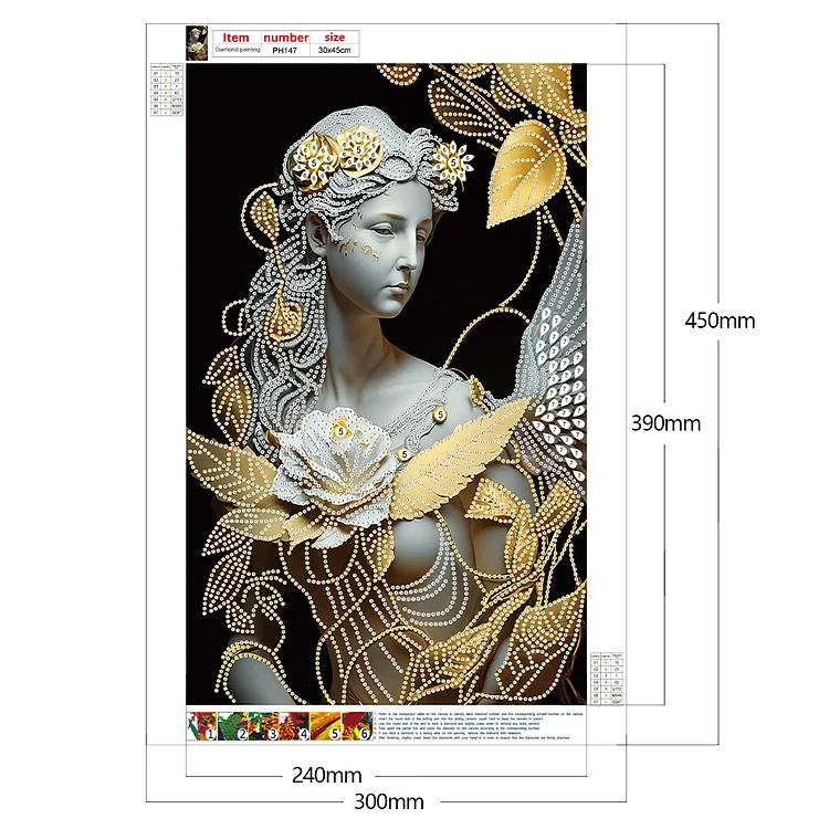 Partial Drills Special-shaped Drill Diamond Painting - Flowers And Plants -  30*40cm