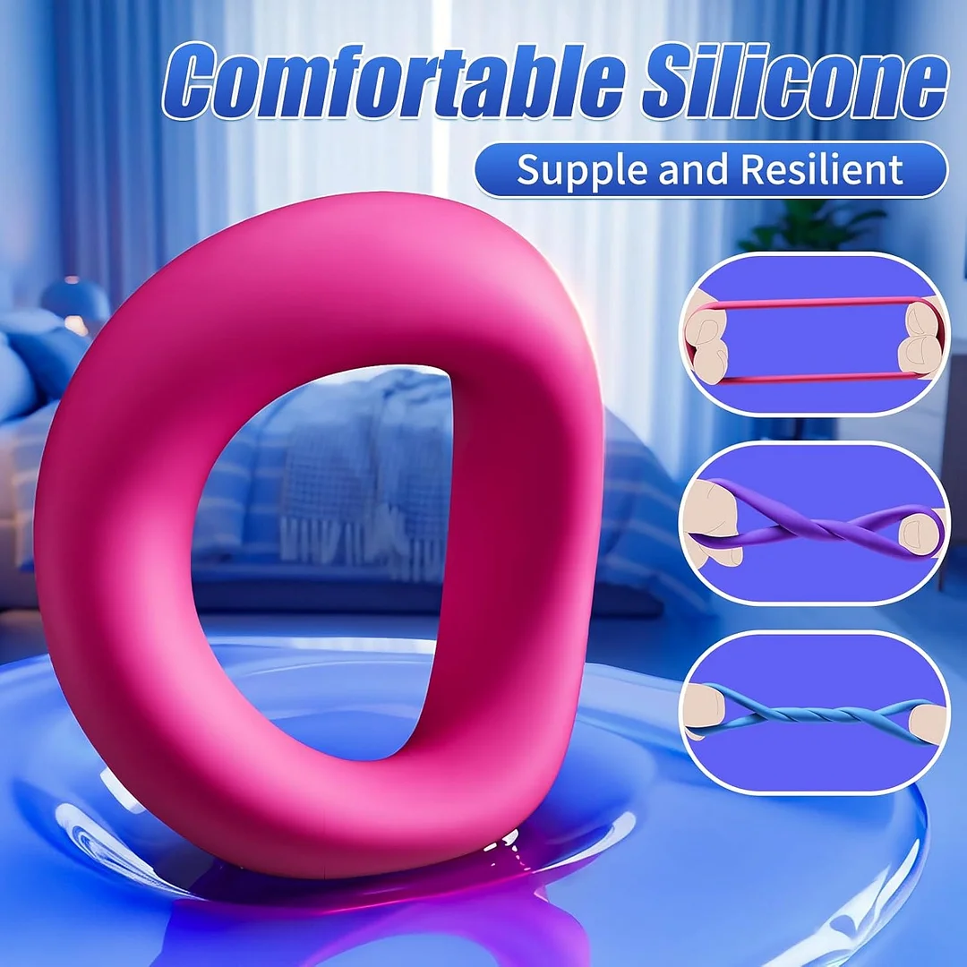 3 Size Stretchy Silicone Cock Ring Set For Men | Delay Training Rings With Case For Longer-lasting Performance