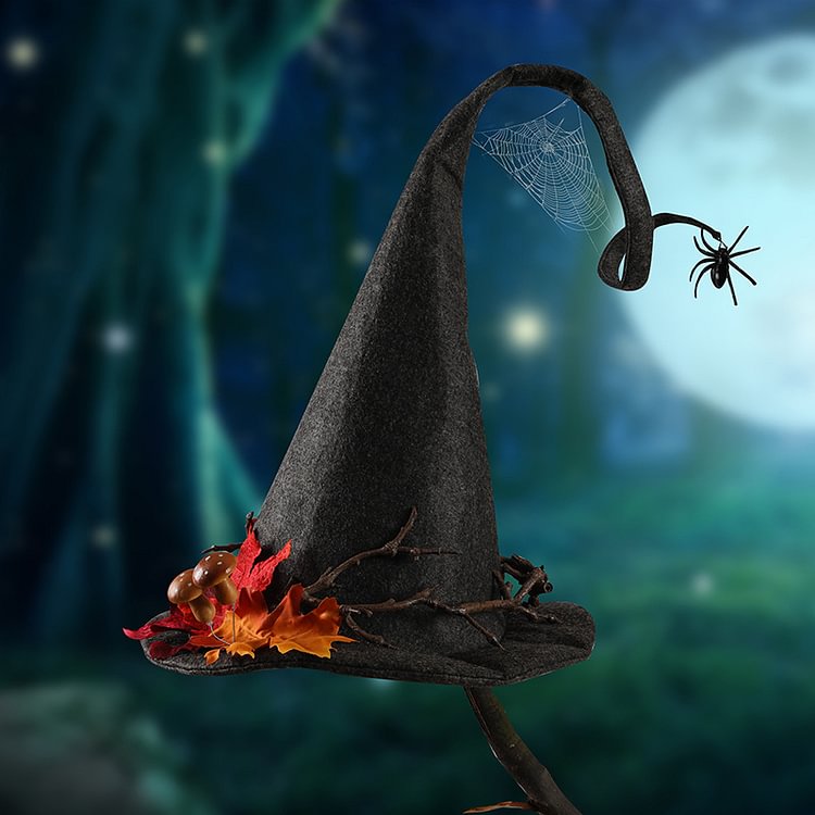 Halloween Witch Spider Web Hat
