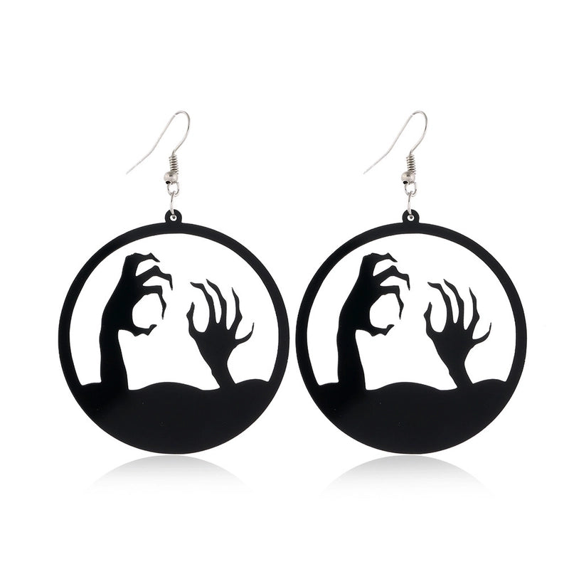 6 Pieces Gothic Cat Spider Alloy Women’S Drop Earrings 1 Pair