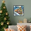 Diamond Painting-DIY Crystal Rhinestone Christmas Train(40*40 CM)
