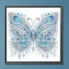 Blue Butterfly DIY Partial Drill Diamond Painting Kit for Adults 30x30cm
