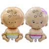 20PCS Baby Elements Babyshower Aluminum Film Balloons Gender Reveal Baptism Decors