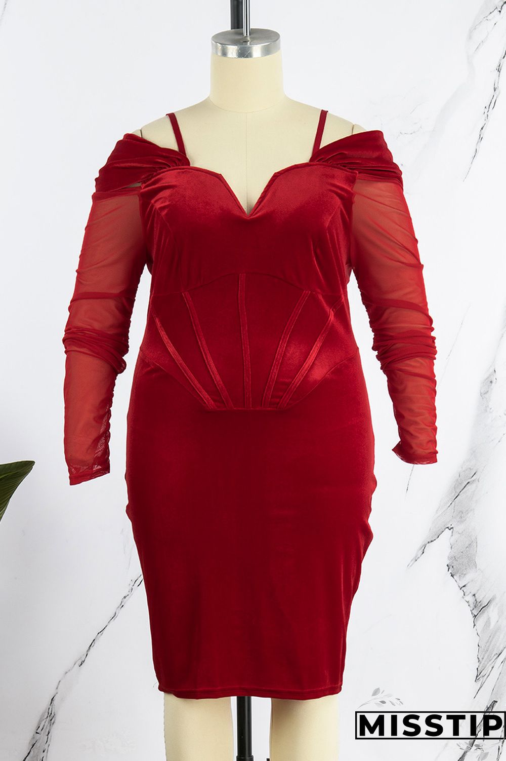 Green Sexy Casual Solid Patchwork Off the Shoulder Long Sleeve Plus Size Dresses