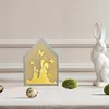 Silicone Bunny Atmosphere Lamp DIY Mold for Easter Home Decoration (5-Piece Set)