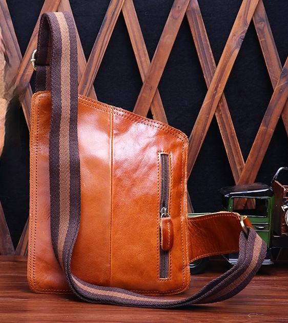 Handmade Oilwax Leather Small Shoulder Bag