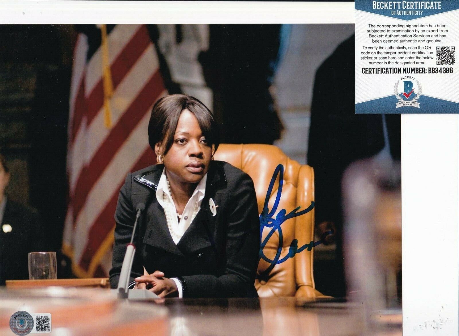 VIOLA DAVIS signed (LAW ABIDING CITIZEN) Movie 8X10 Photo Poster painting BECKETT BAS BB34386