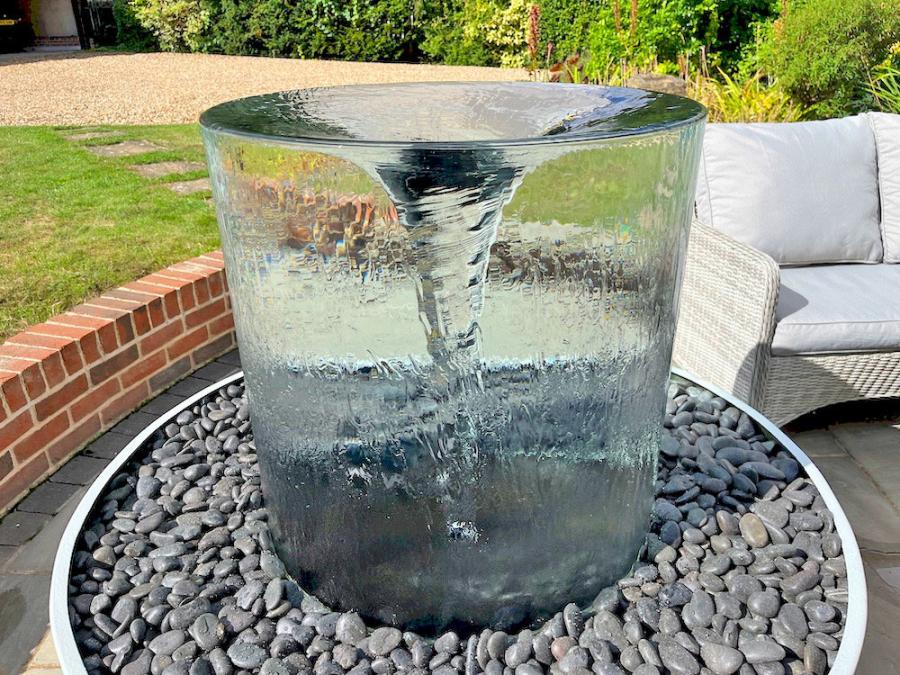 Endless Vortex Water Fountain Yard or Garden Water Feature Endless Vortex Water Fountain Yard or Garden Water Feature