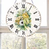 2D DIY Acrylic Bouquet Diamond Painting Clock Pendant w/ Clock Function Wall Art