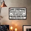Humorous calligraphy - Vintage Metal Signs - 20*30cm/30*40cm - Warning