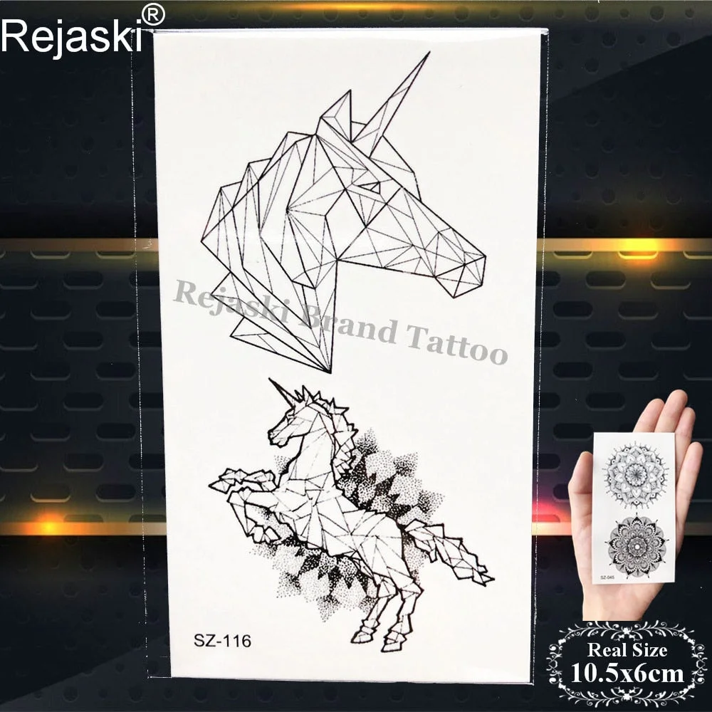 Labrador Dog Temporary Tattoo Stickers Women Body Arm Leaf Black Fake Tatoo Men Kids Waterproof 3D Tattoo Golden Retriever