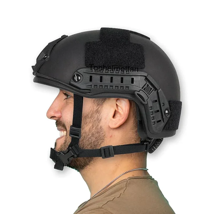 Tophelmetfan FAST Bulletproof Helmet NIJ Level IIIA High-cut Ballistic Helmet Combat Helmets 