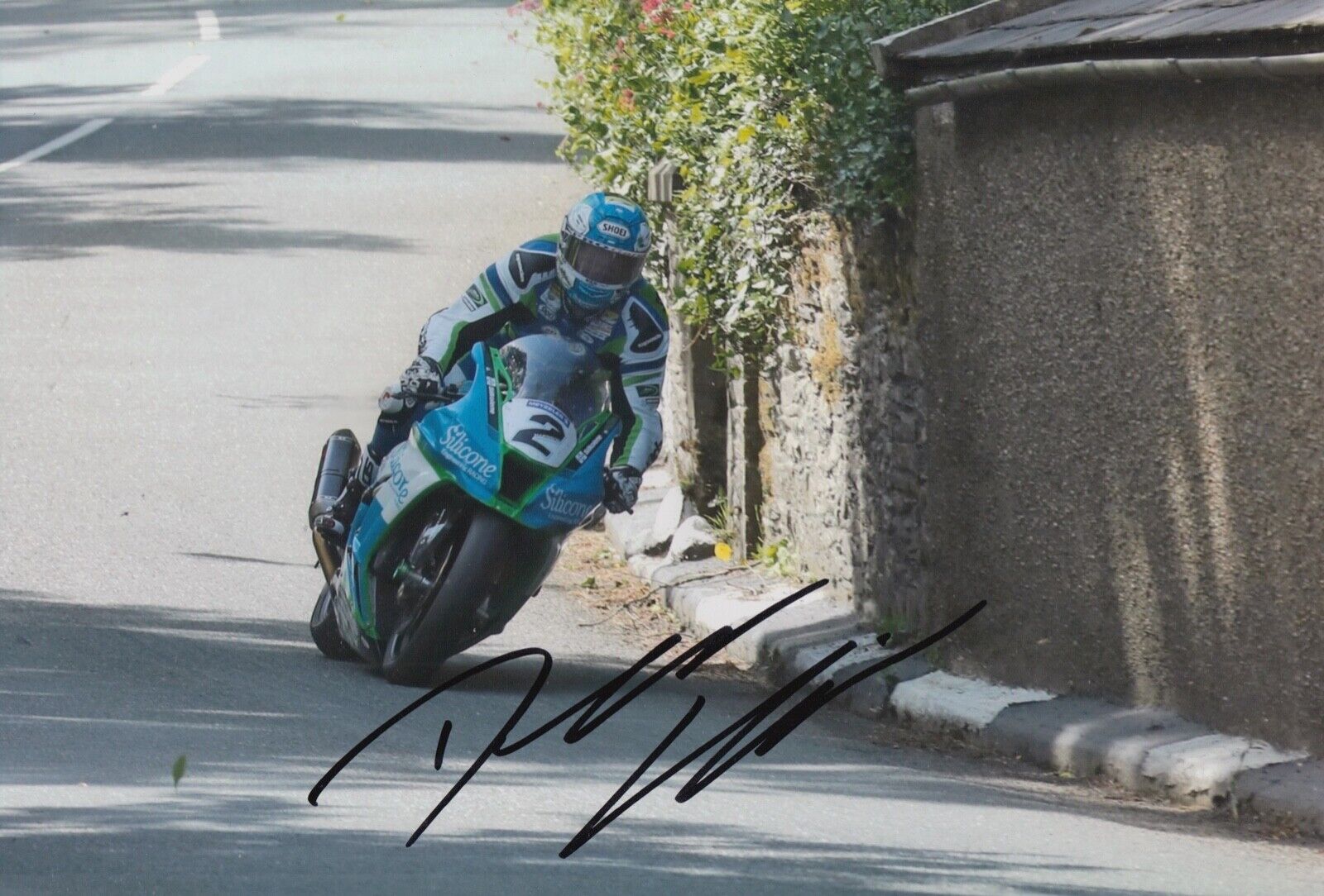 DEAN HARRISON HAND SIGNED 12X8 Photo Poster painting ISLE OF MAN TT AUTOGRAPH 15