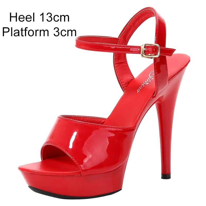 Qengg 2021 Model Shoes Women Sexy Catwalk Shoes Sandals 9 13 15 17 20 CM High Heels Platform Sandals Girls Shoe Party Club Drop Sales