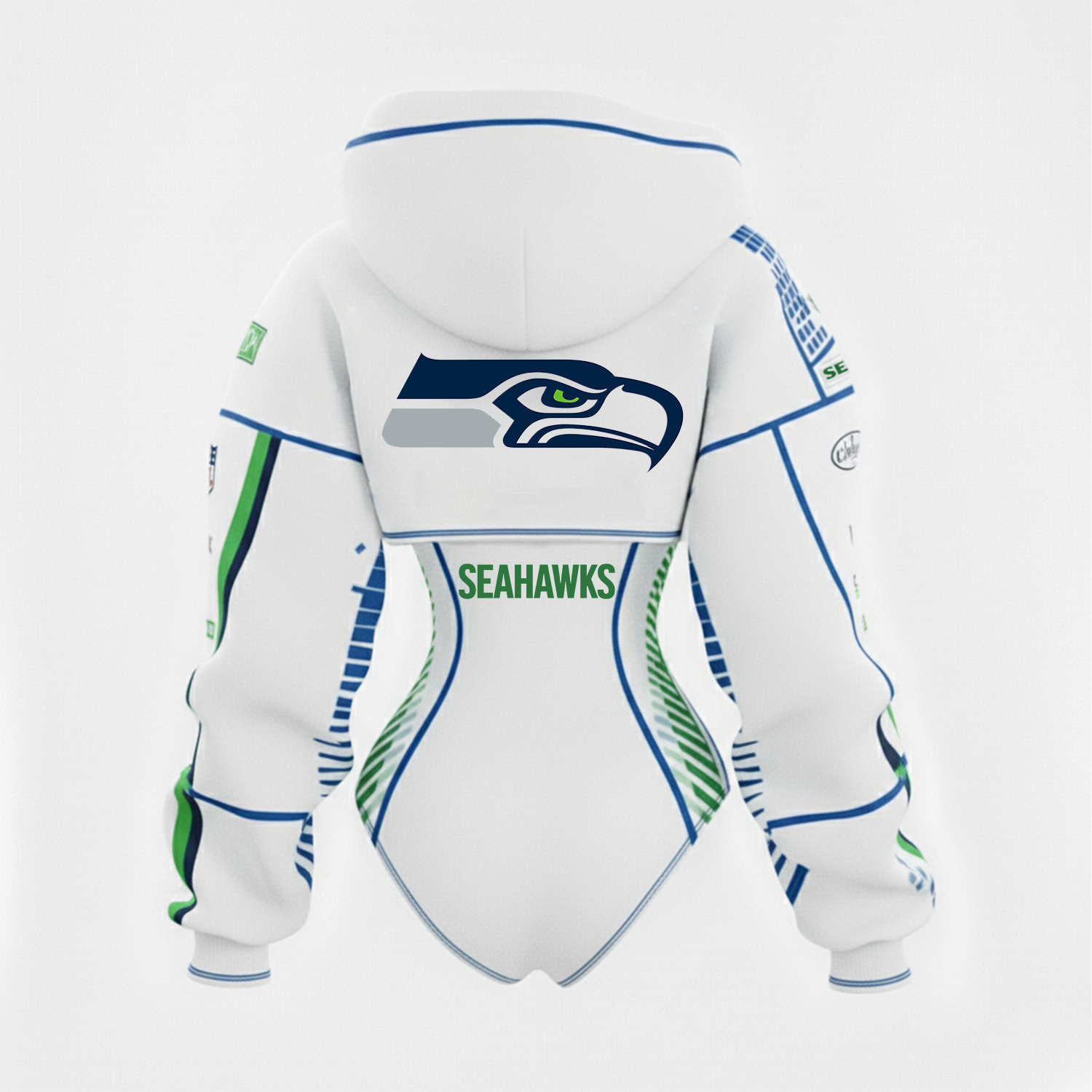 2026 New Women's Rugby Team Logo Digital Print Irregular Cut Suit